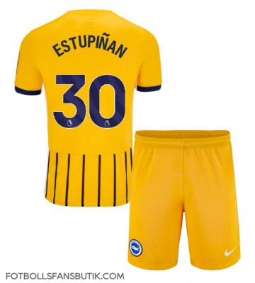 Brighton Pervis Estupinan #30 Replika Bortatröja Barn 2024-25 Kortärmad (+ Korta byxor)